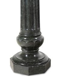 An Italian Green Marble Fluted Column