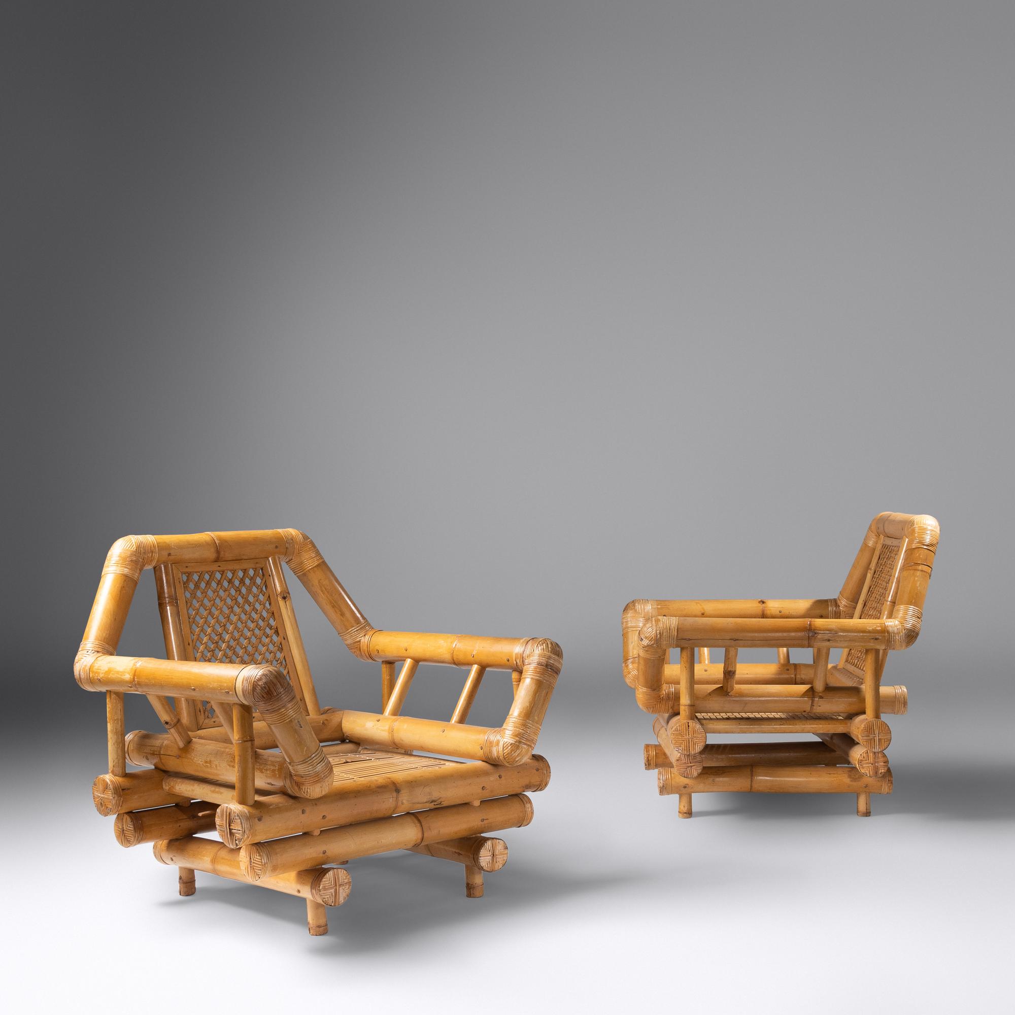 Pair of Lounge Chairs, c. 1970