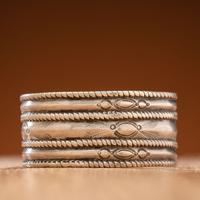 Navajo Stamped Ingot Cuff Bracelet