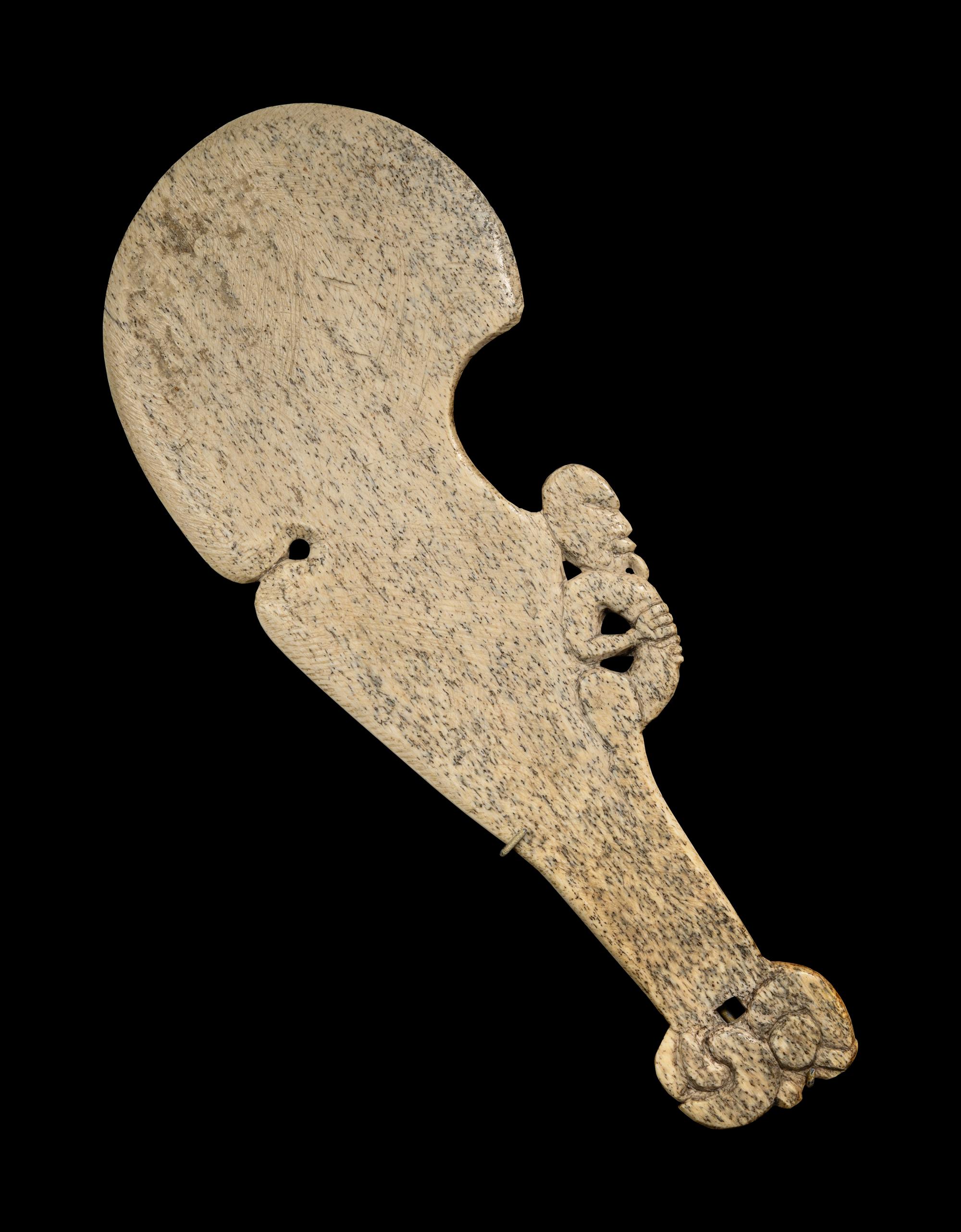 A Maori Whalebone Club (Patu)