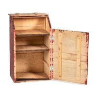 A Stoltz's Painted and Stenciled Wood Coffee Bin