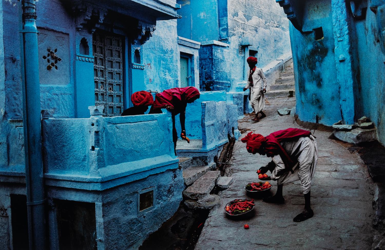 Steve McCurry (born 1950) Fruit Vendor, Jodhpur, India, 1996