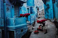 Steve McCurry (born 1950) Fruit Vendor, Jodhpur, India, 1996