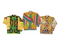 Three Versace Silk Shirts, 1990-2000s