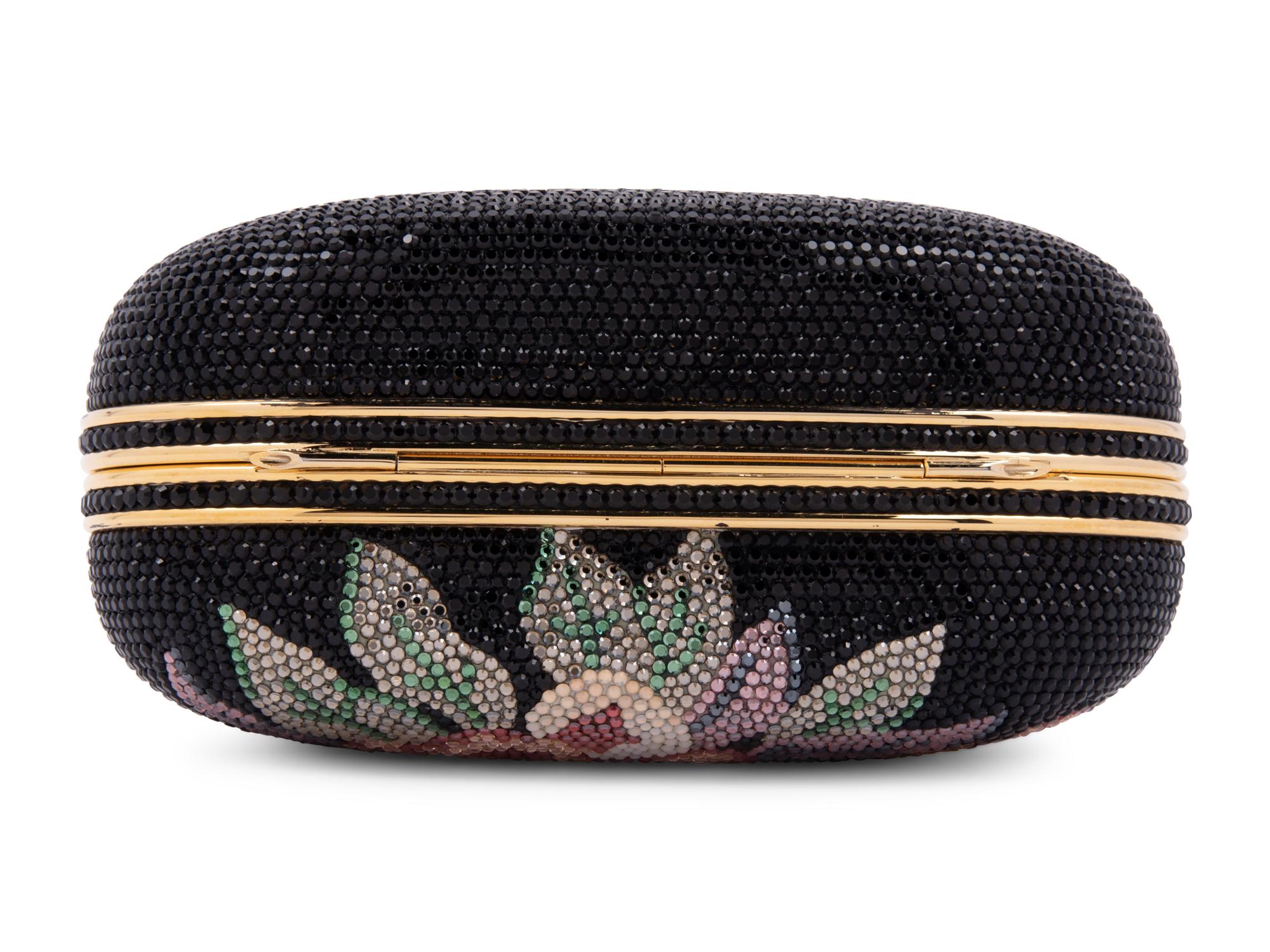 Judith Leiber Padded Floral Motif Minaudière