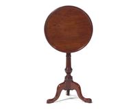 A Queen Anne Mahogany Tilt-Top Candlestand