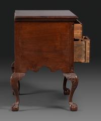 A Chippendale Style Shell Carved Mahogany Claw-and-Ball Foot Dressing Table
