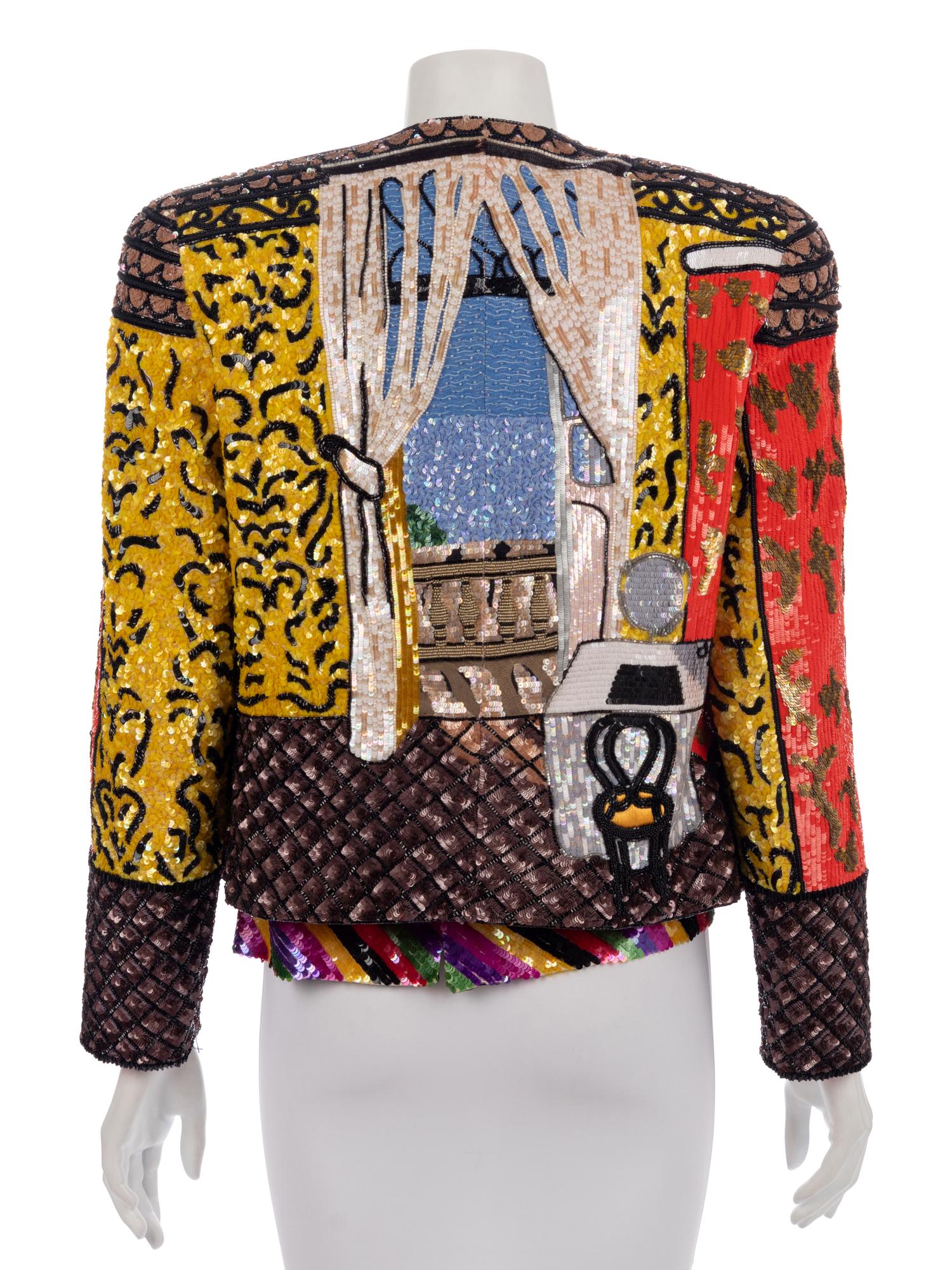 Bill Blass Matisse-Inspired Jacket and Top, Spring/Summer 1988
