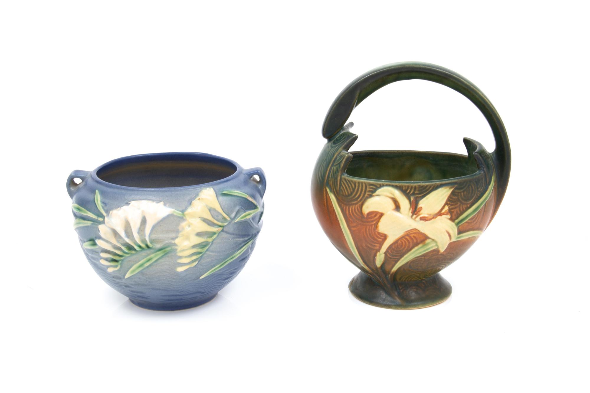 Two Roseville Pottery Articles