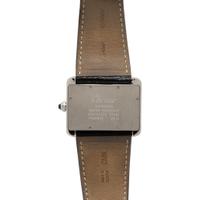 CARTIER, REF. 2612 STAINLESS STEEL 'DIVAN' WATCH WITH CARTIER BUCKLE