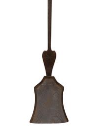 A Set of Continental Wrought Iron Fire Tools with a Pair of Tool Stands — 19TH CENTURY