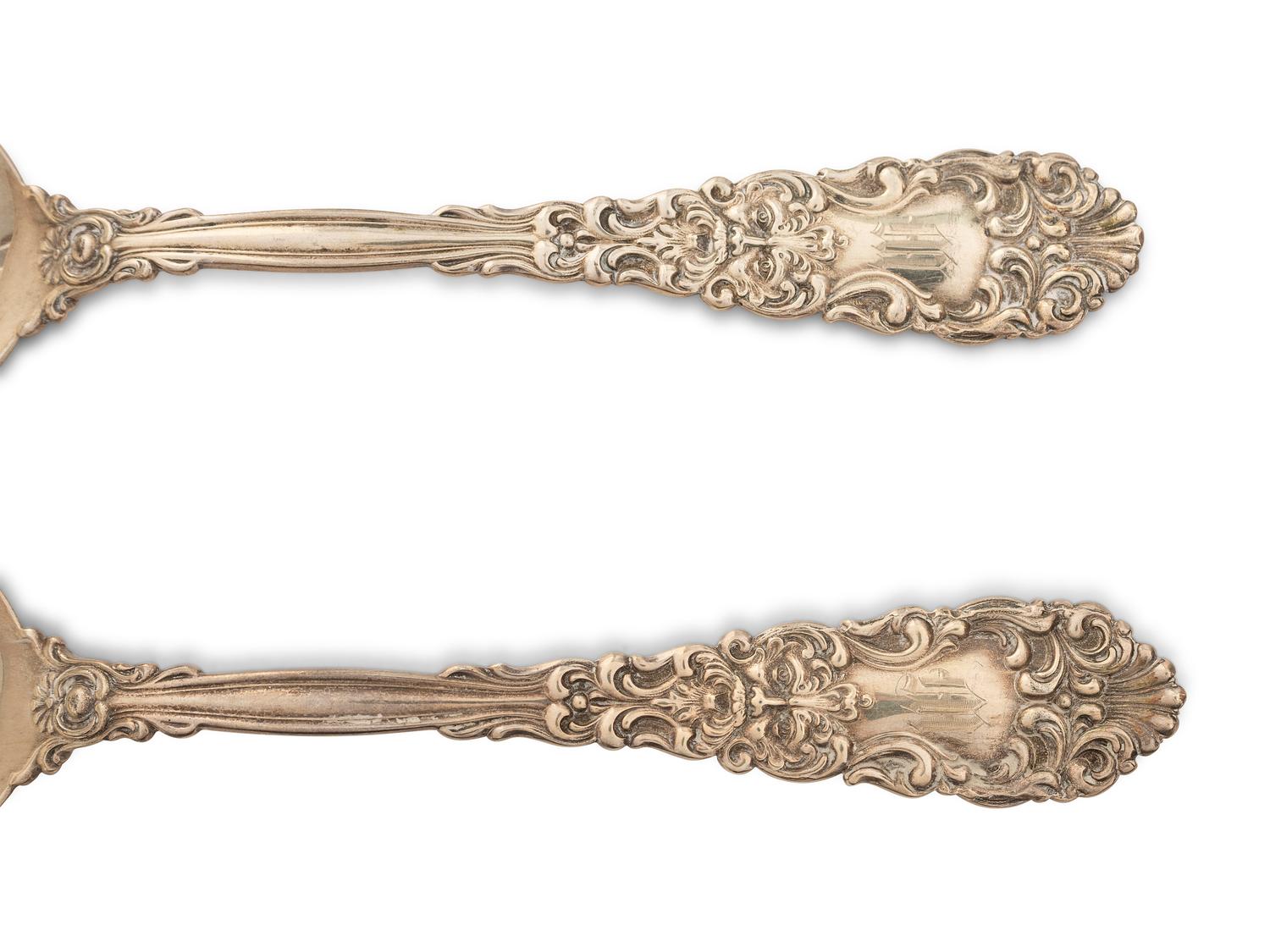 A Group of Silver Serving Flatware