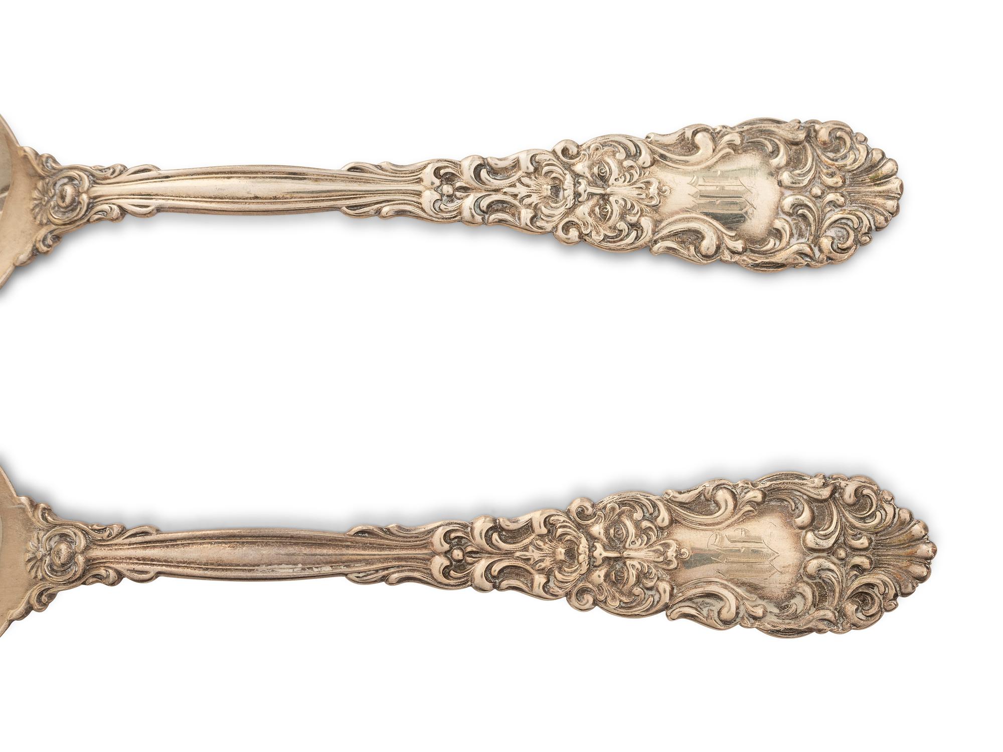 A Group of Silver Serving Flatware