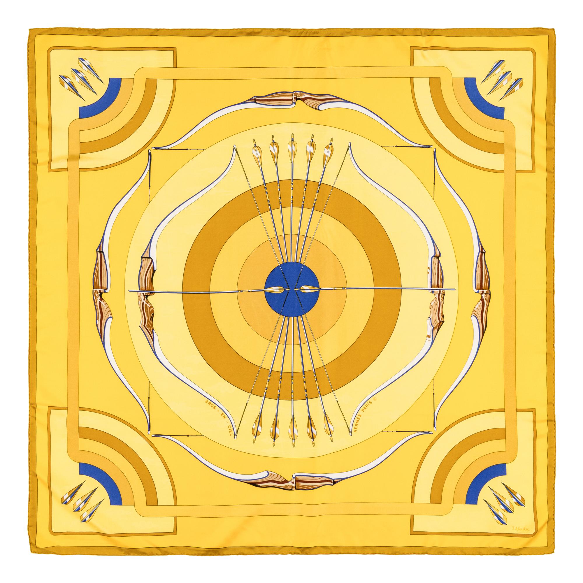 Hermès, Four Silk Scarves 90
