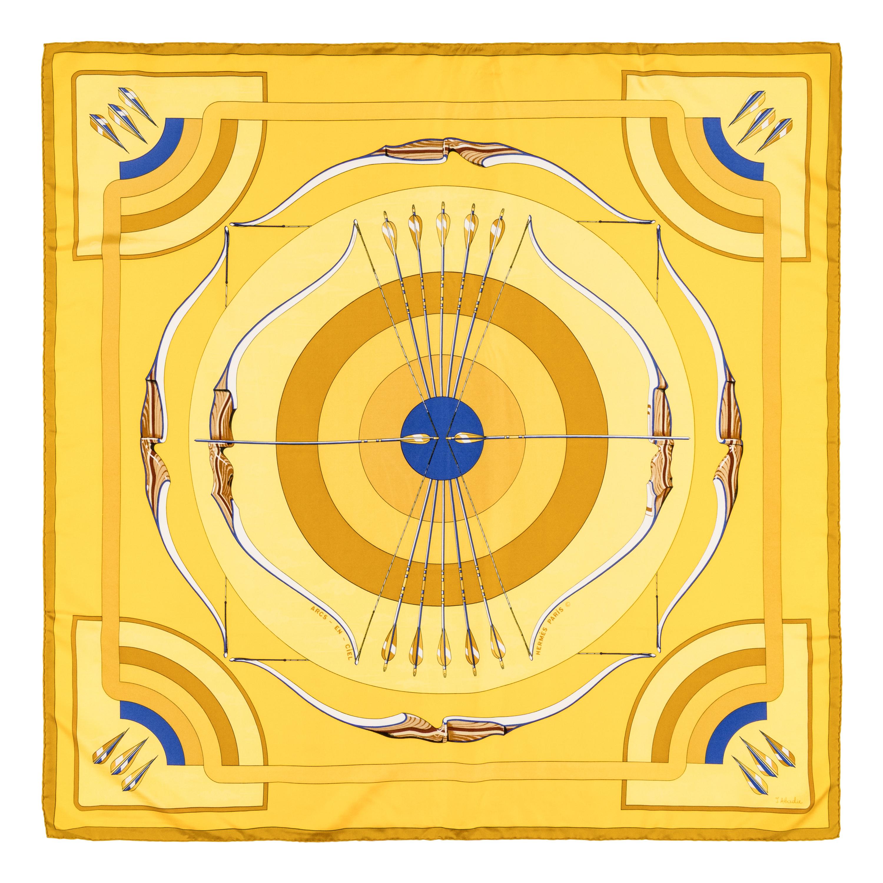 Hermès, Four Silk Scarves 90