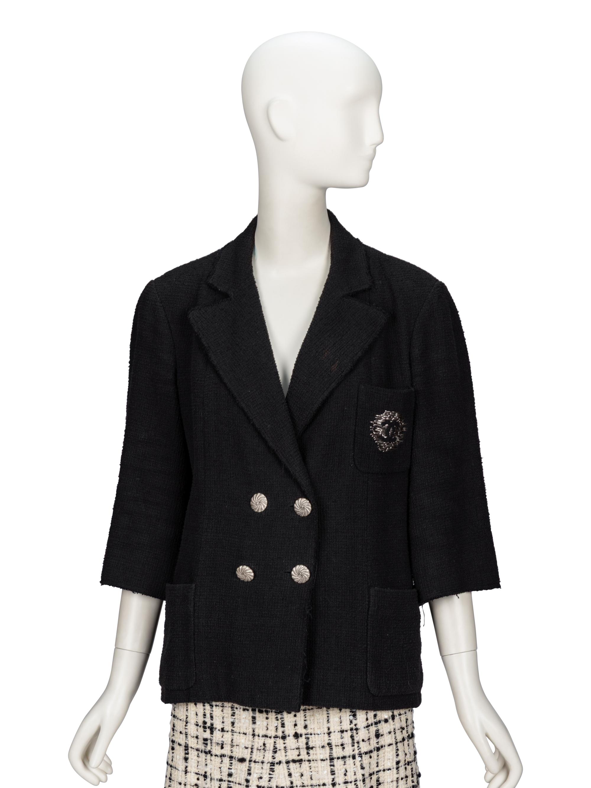 Chanel, Black Tweed Blazer