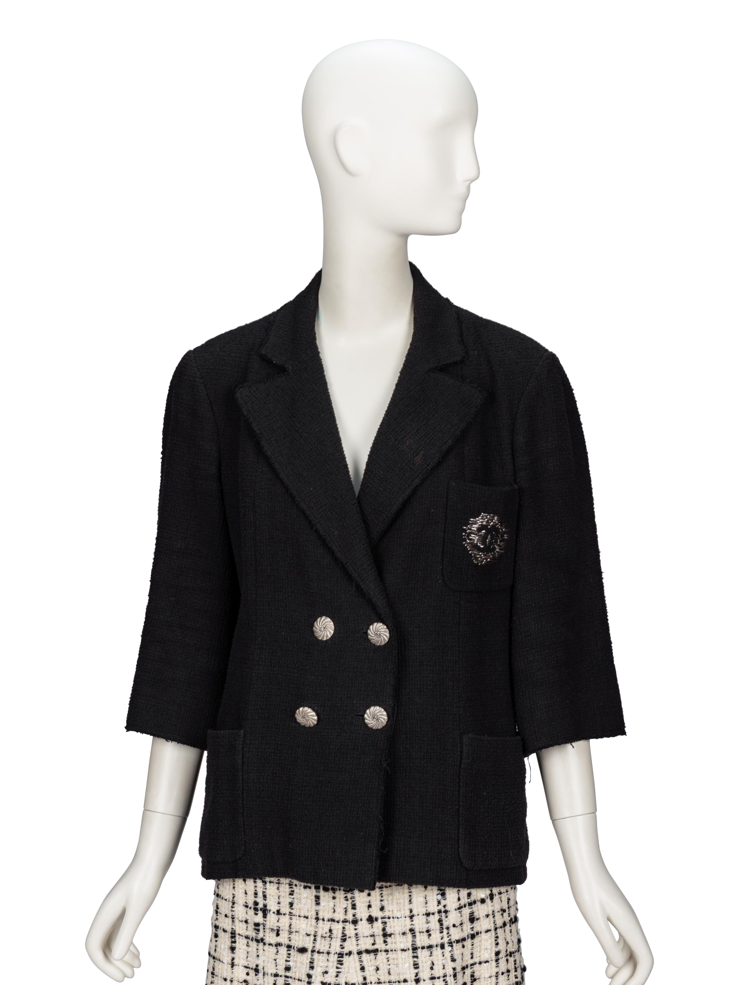 Chanel, Black Tweed Blazer