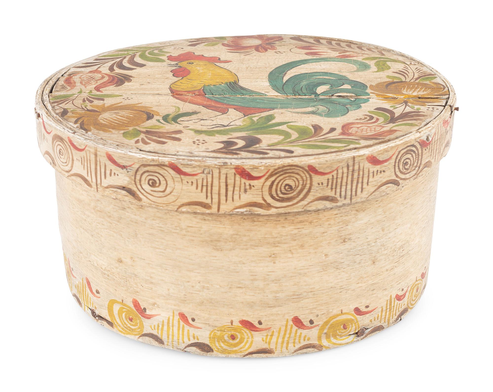 A Paint Decorated Pantry Box