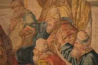 An Italian Painted Tapestry Depicting Esther Supplicating for the Lives of Her People
