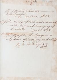 (SURVEYING) LEIGH, VALENTINE, ET AL. Three 16th and 17th century works on surveying bound as one.