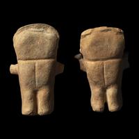 Two Chancay Polychrome Figures