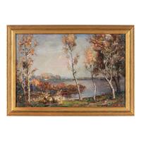 Francesco J. Spicuzza (American, 1883–1962) — Lake in Autumn