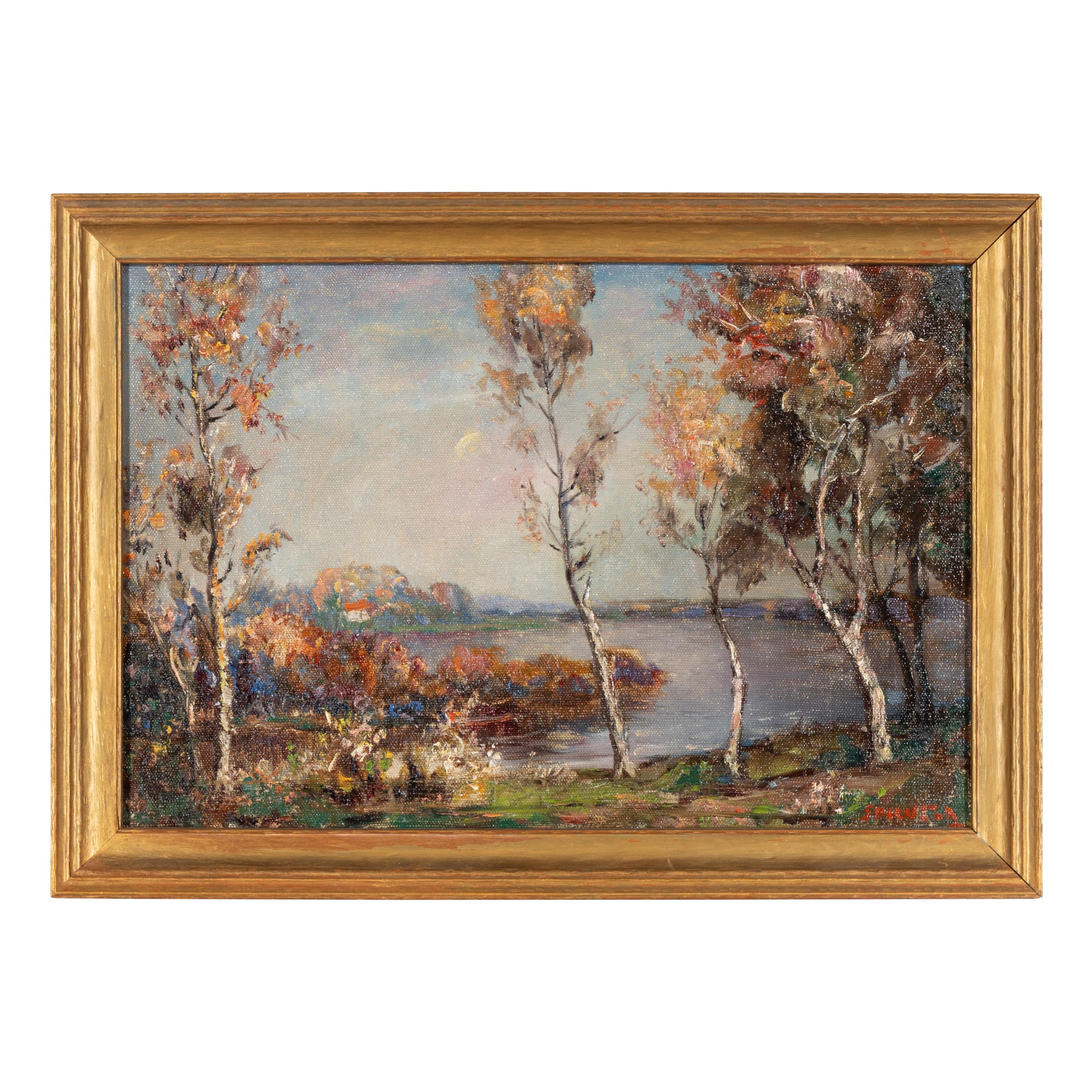 Francesco J. Spicuzza (American, 1883–1962) — Lake in Autumn
