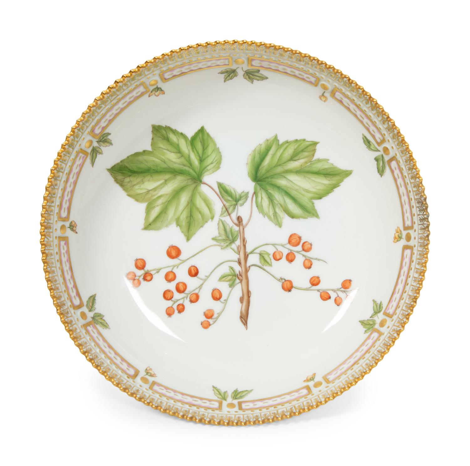 Two Royal Copenhagen Flora Danica Porcelain Table Articles