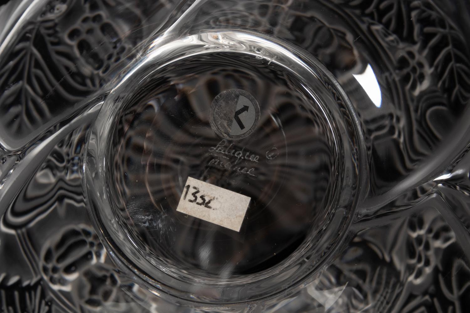 A Lalique Baies et Feuilles Decanter