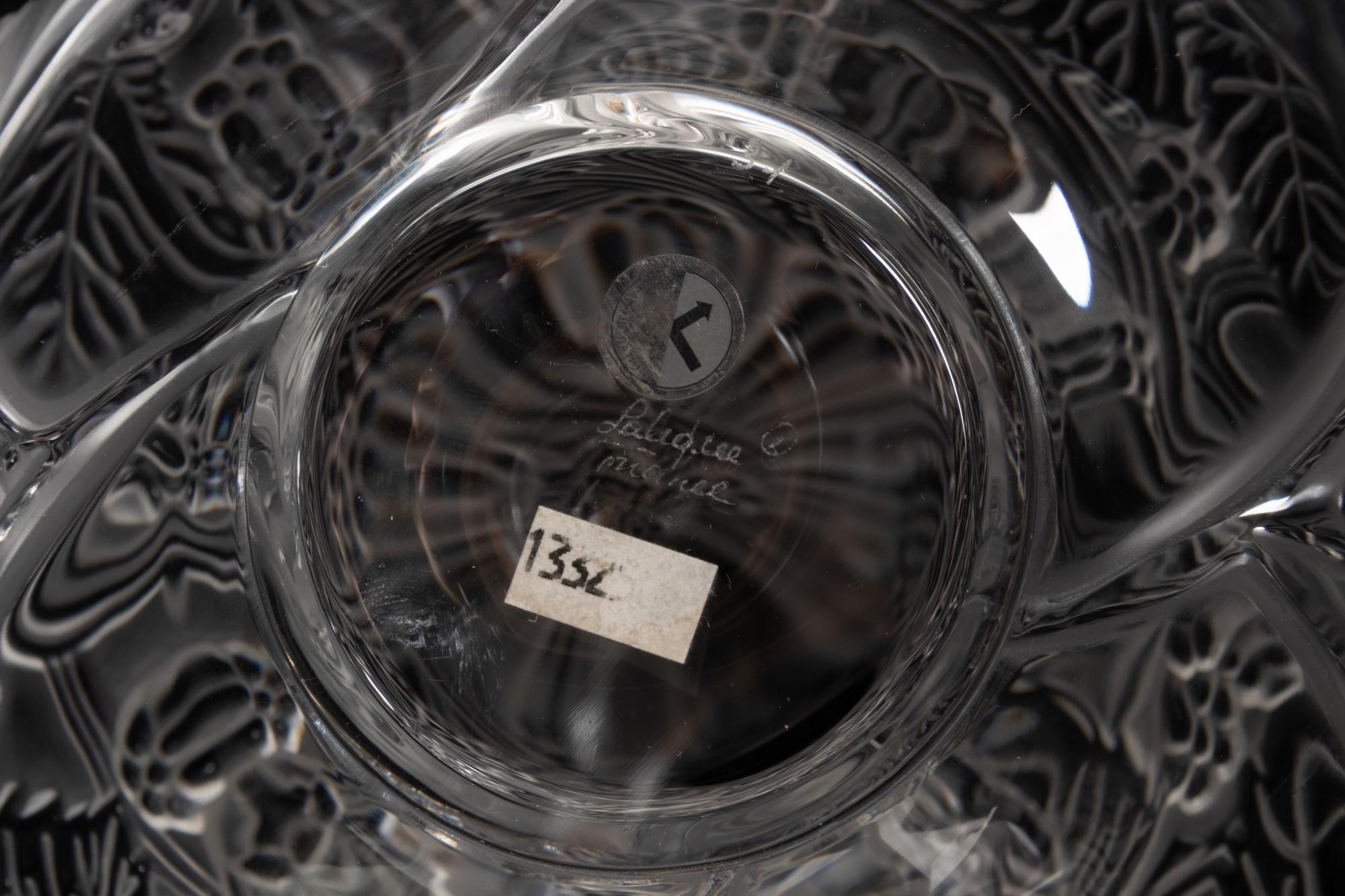 A Lalique Baies et Feuilles Decanter