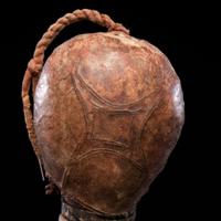 Plains Hide Rattle, with Incised Decoration, From the Collection of Dick Jemison, Alabama