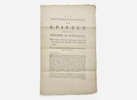 [American Revolution] Pemberton, John: An Epistle from the Meeting for Sufferings, Held in Philadelphia for Pennsylvania and New-Jersey, the 5th Day of the First Month 1775