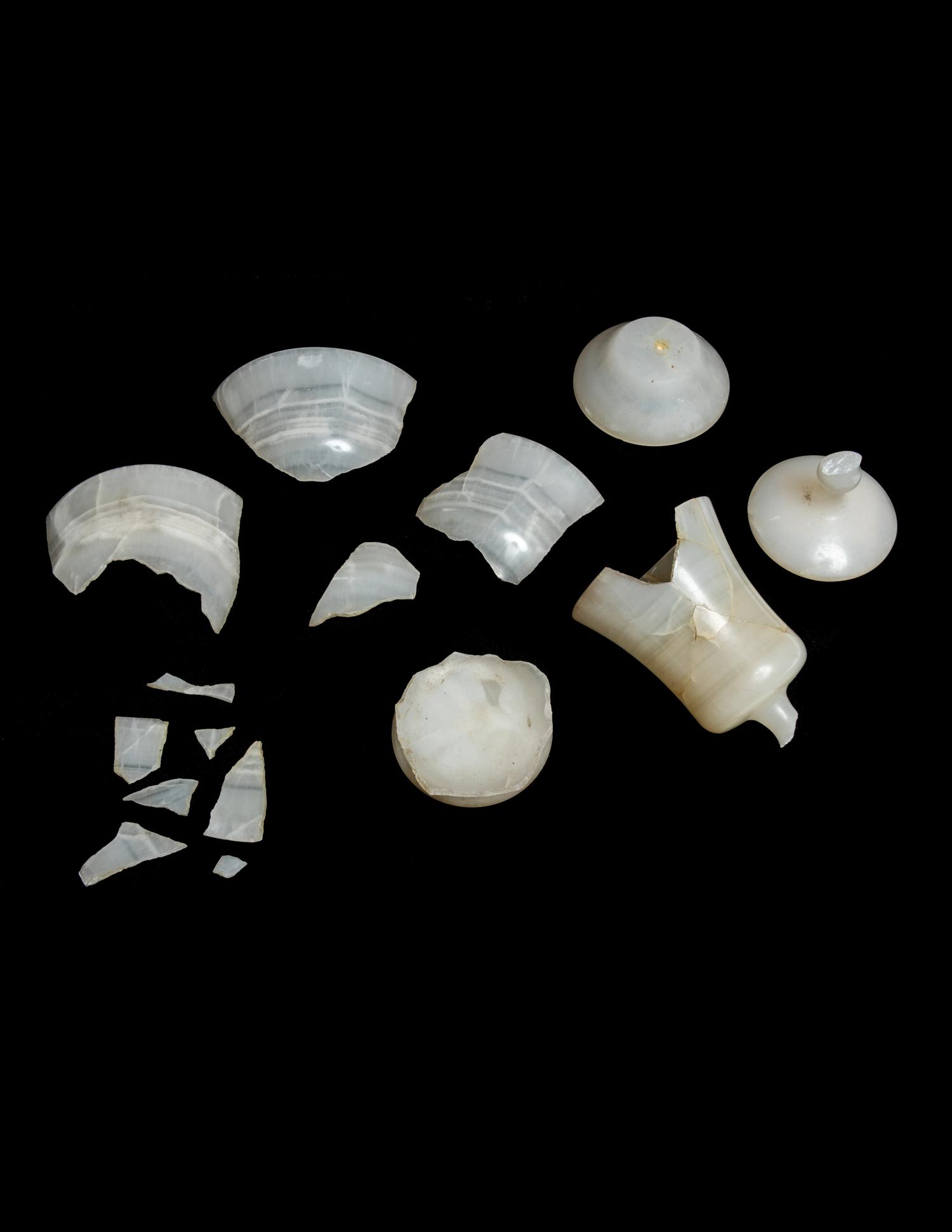 A Group of Alabaster Articles and Fragments