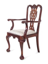 A Set of Ten George III Style Mahogany Dining Chairs