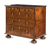 A William and Mary Walnut Chest of Drawers