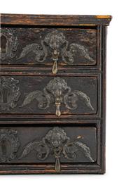 A Charles II Oak Diminutive Chest of Drawers