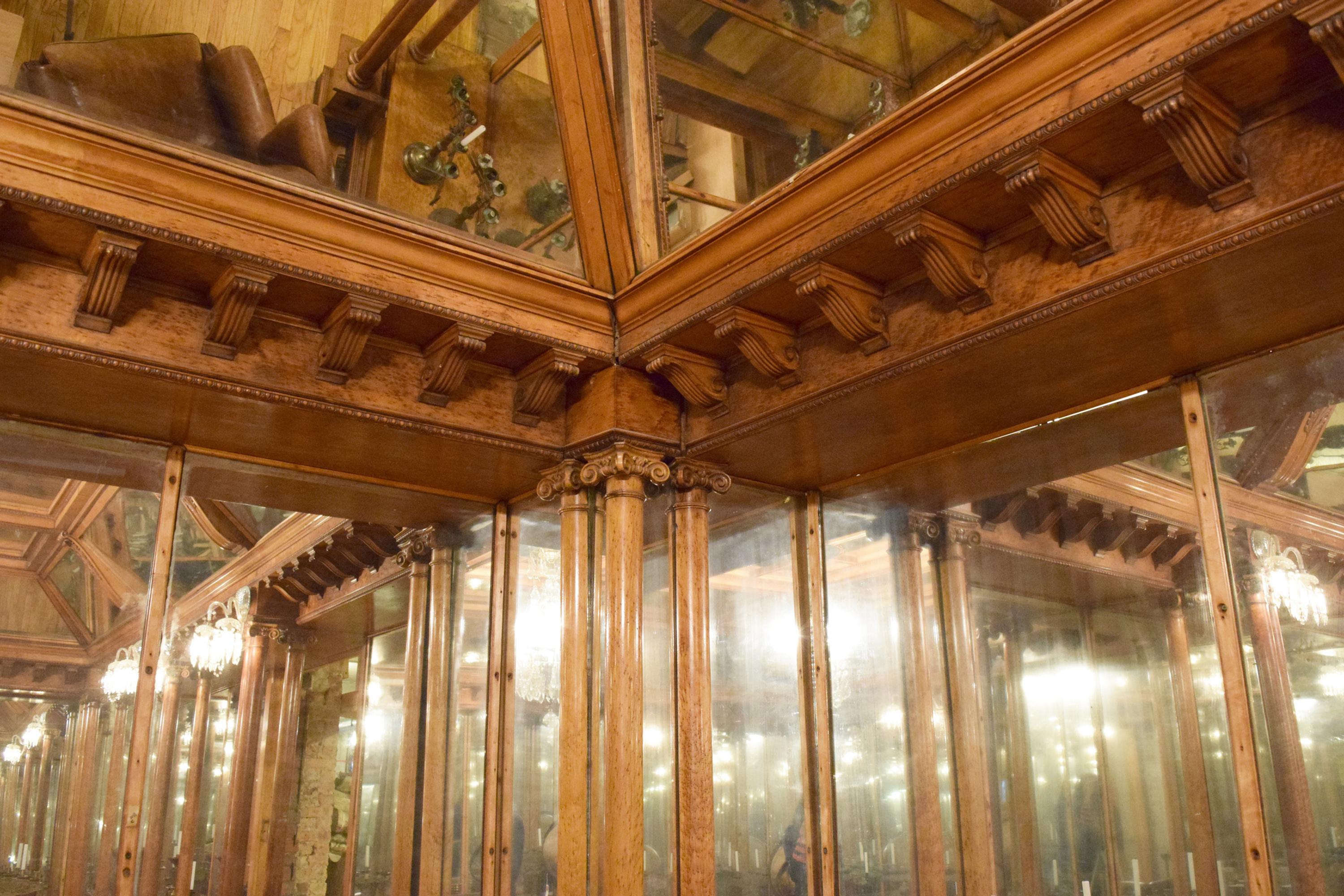 A Mirror inset and Bird's Eye Maple Nashville Jewelry Store Interior 255" W x 223" D x 120.5" — United States, Circa 1913