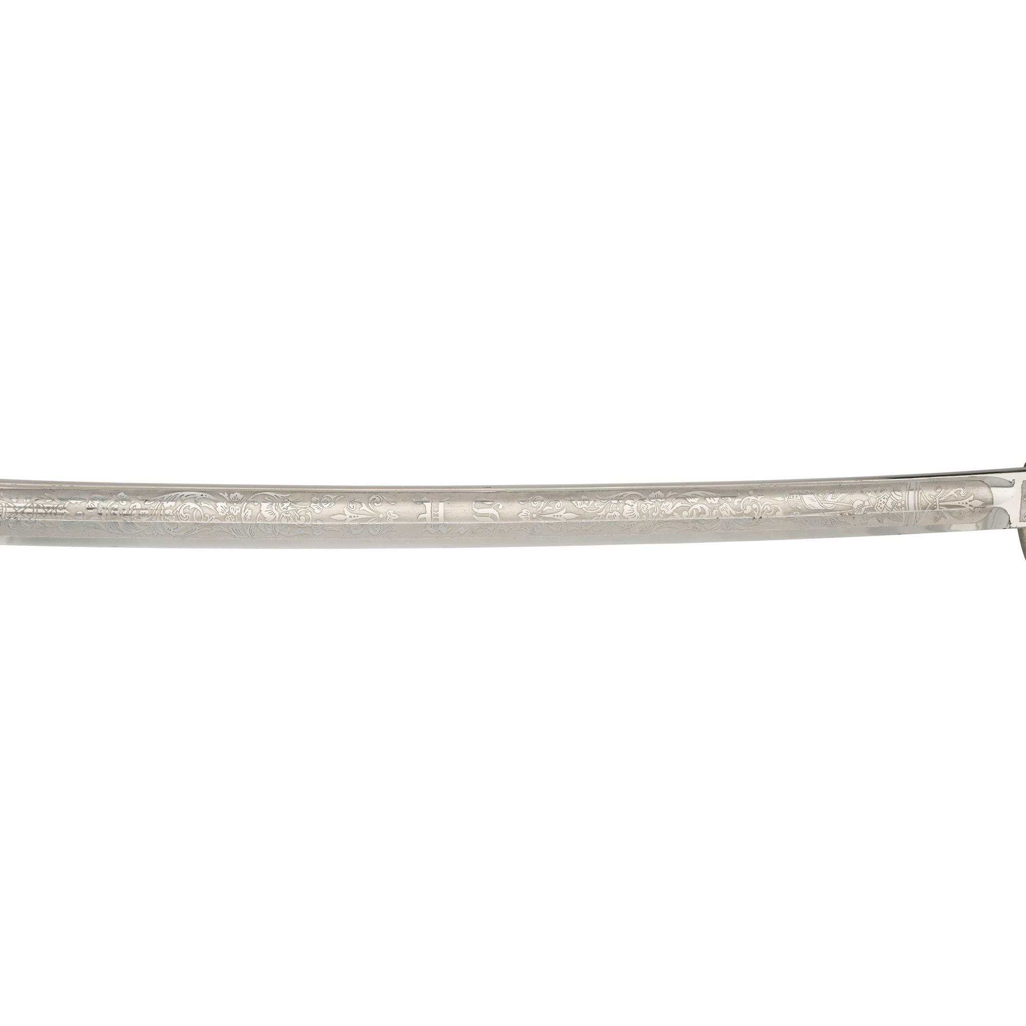 Military Archive of 1st Lt. (Later Major General) William Spencer McCaskey Including: Inscribed Civil War-era M1850 Sword, Philippine American War-era M1902 Sword, and 45 Original Letters and Photos