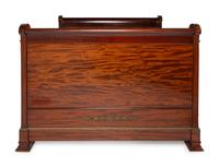 An Empire Revival Gilt Bronze Mounted Mahogany Lit En Bateau