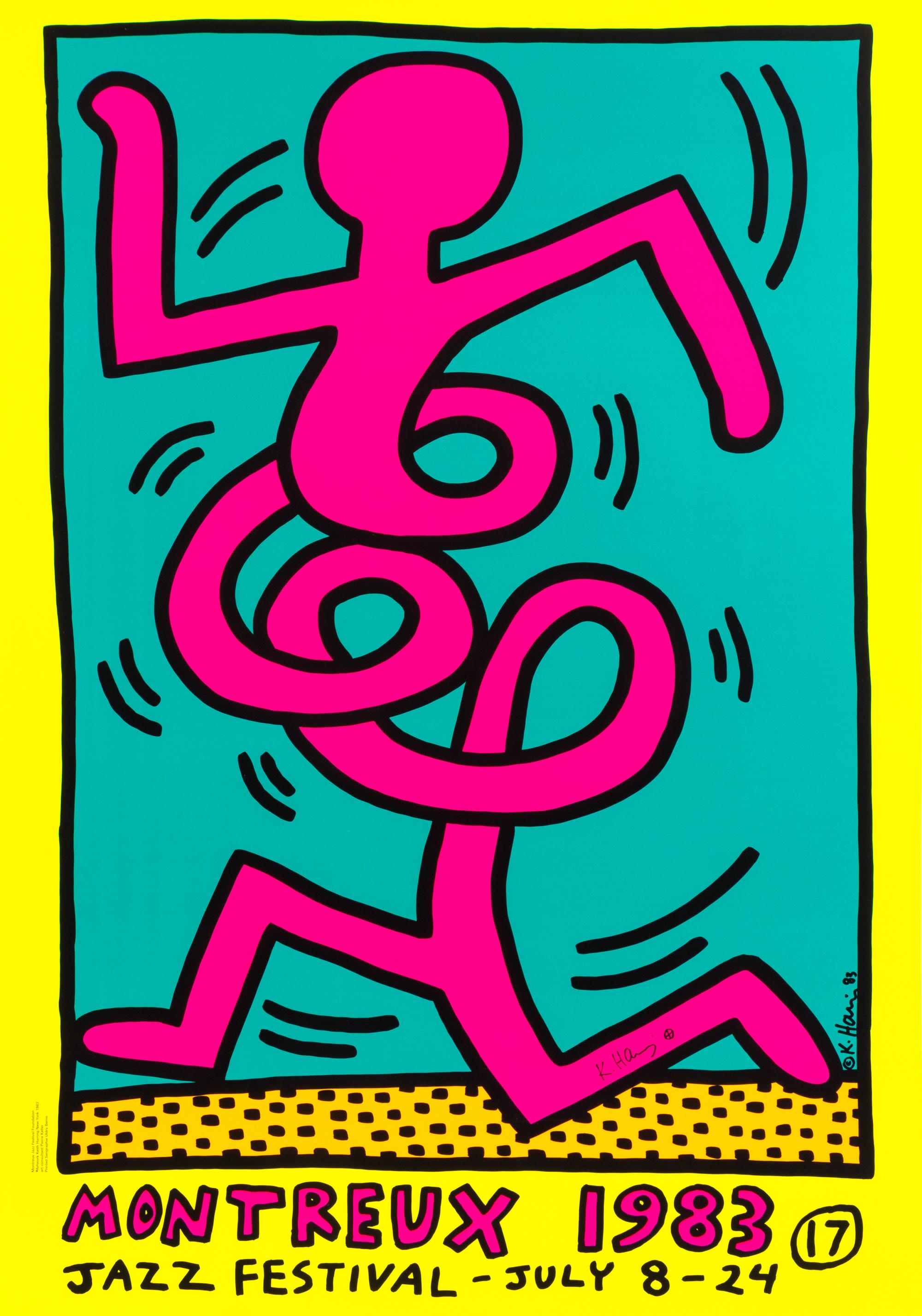 Keith Haring, (American, 1958–1990), Montreux Jazz Festival, 1983 (a group of 3)