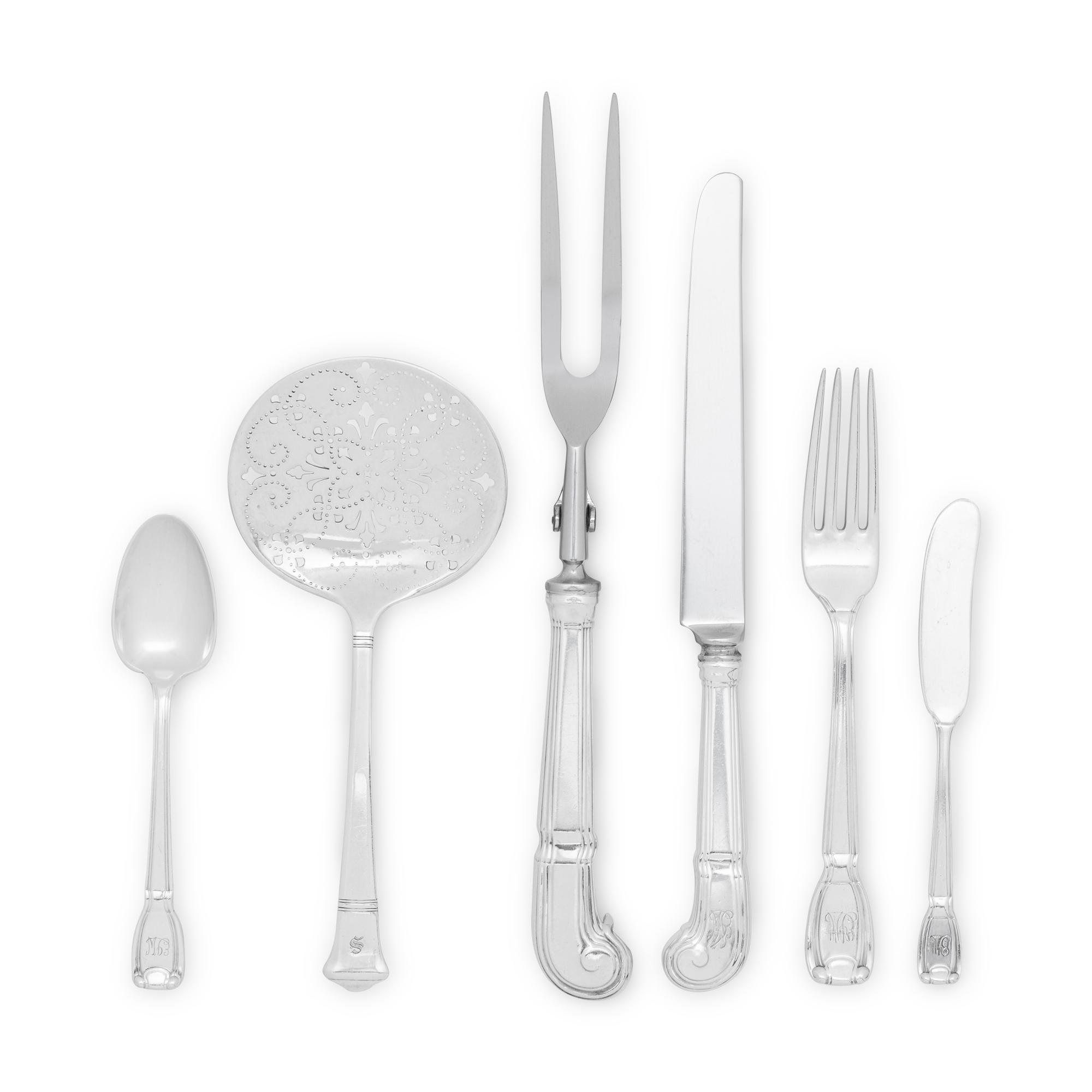 A Tiffany and Co. Castilian Silver Flatware Service