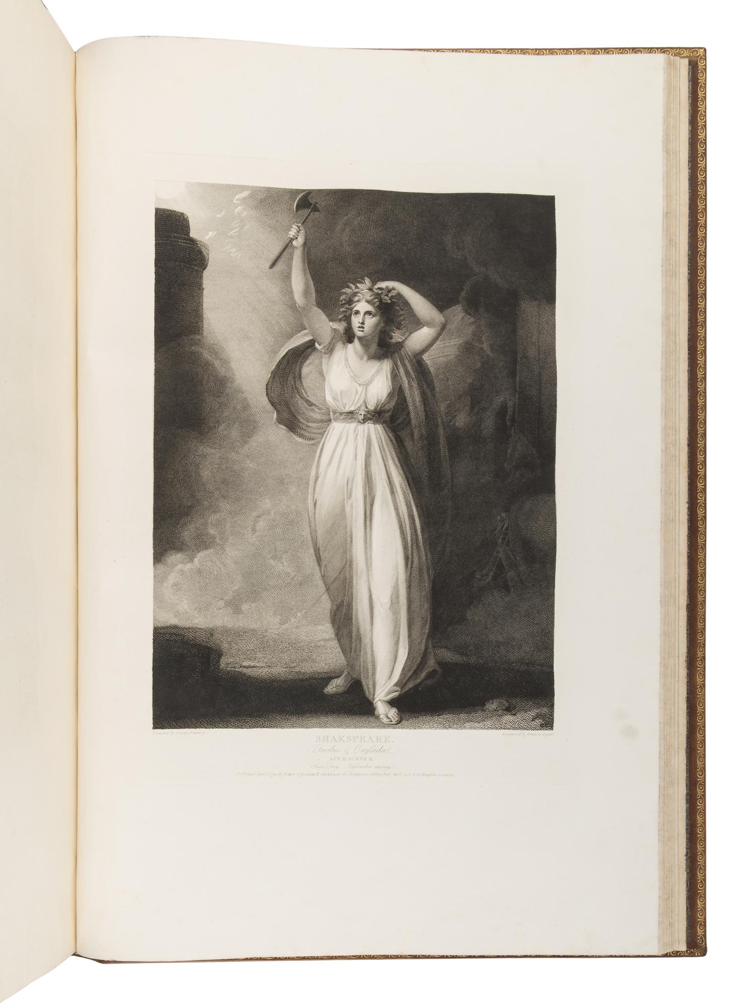 [SHAKESPEARE, William]. BOYDELL, John (1720-1804). A Collection of Prints From Pictures Painted for the Purpose of Illustrating the Dramatic Works of Shakespeare By the Artists of Great Britain . London: John and Josiah Boydell, 1803 [but 1805].