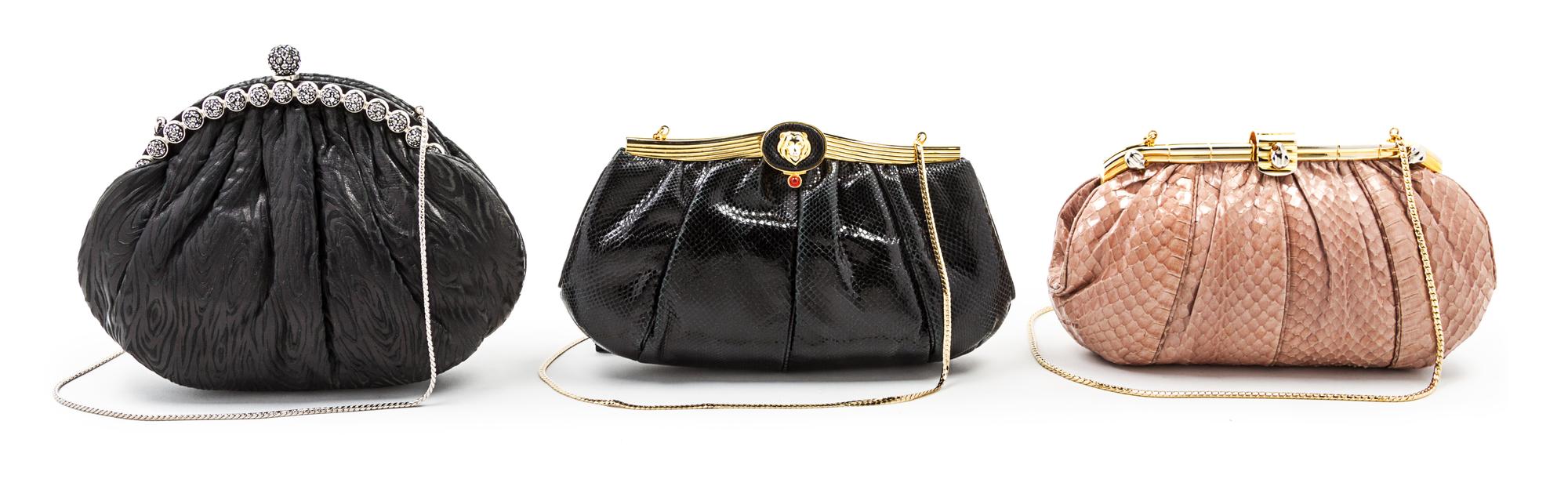A Group of Three Judith Leiber Bags,
