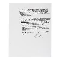 Reagan, Ronald (1911-2004). Photocopied speech signed ("Ronald Reagan"), ca 1995.