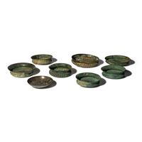 Eight Greco-Roman Bronze Bowls