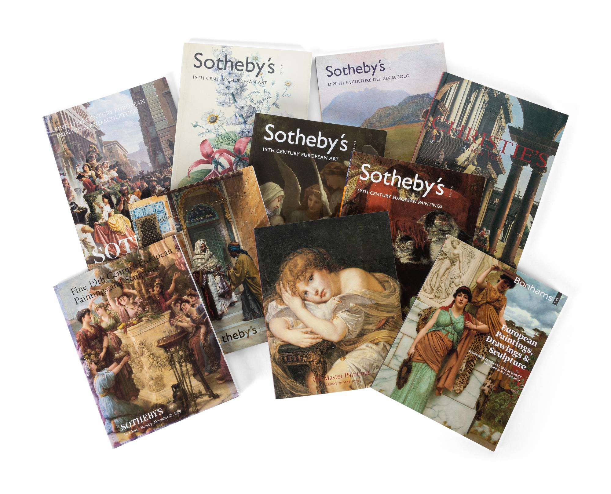 [19TH CENTURY EUROPEAN ART] A Group of Auction Catalogues about Old Masters and 19th Century European Art