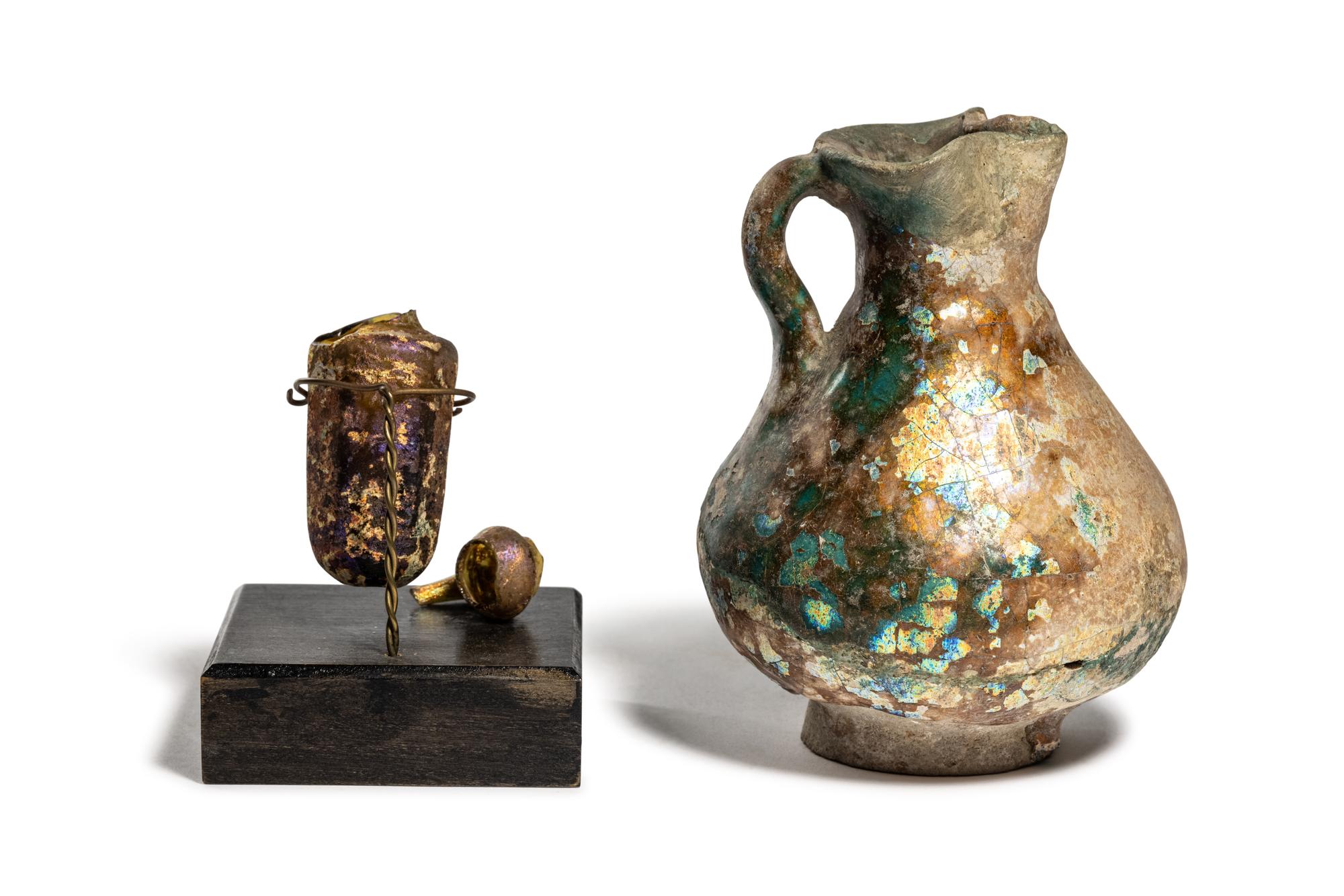 Two Islamic Glass Vessels