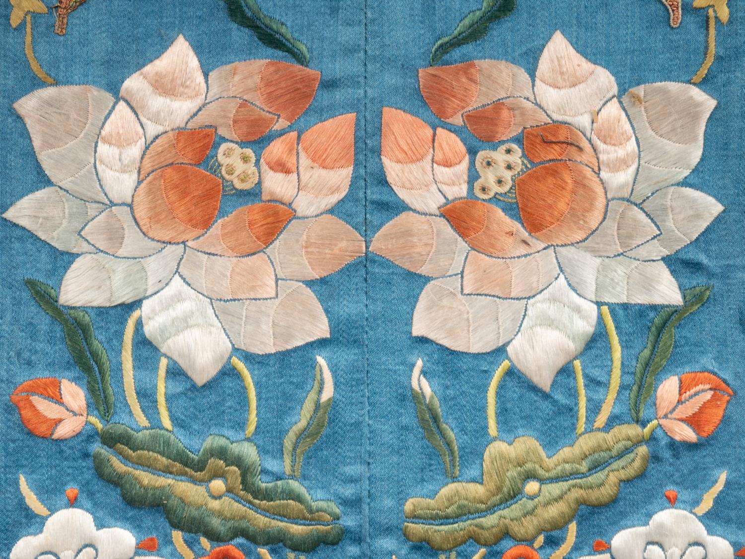 A Chinese Embroidered Silk Panel
