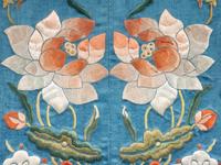A Chinese Embroidered Silk Panel