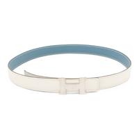 Hermès, White/Blue Constance Belt
